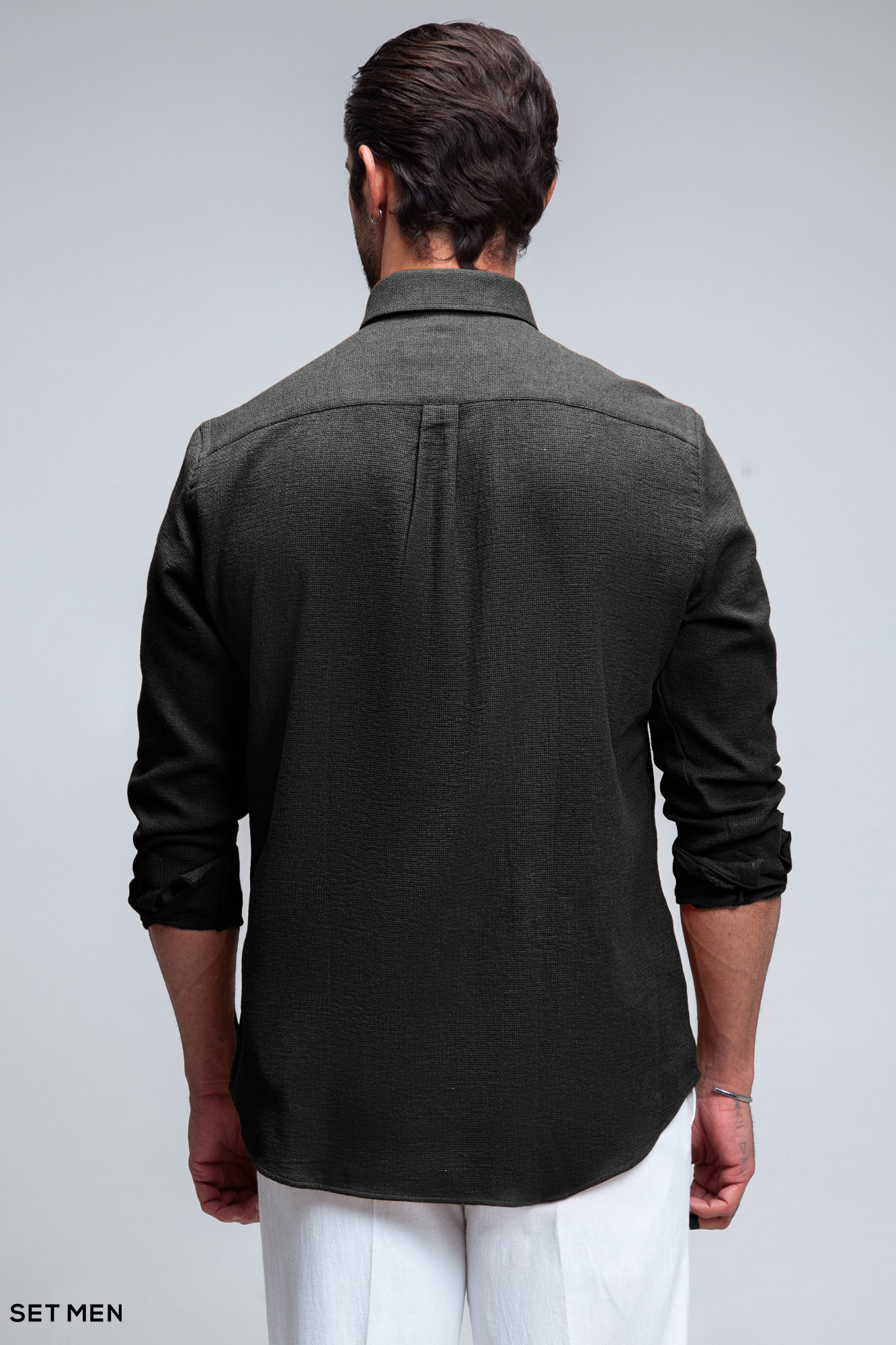 پیراهن مردانه آستین بلند کنفی