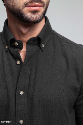 پیراهن مردانه آستین بلند کنفی