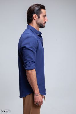 پیراهن مردانه آستین بلند کنفی