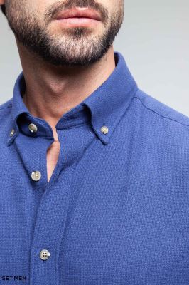 پیراهن مردانه آستین بلند کنفی