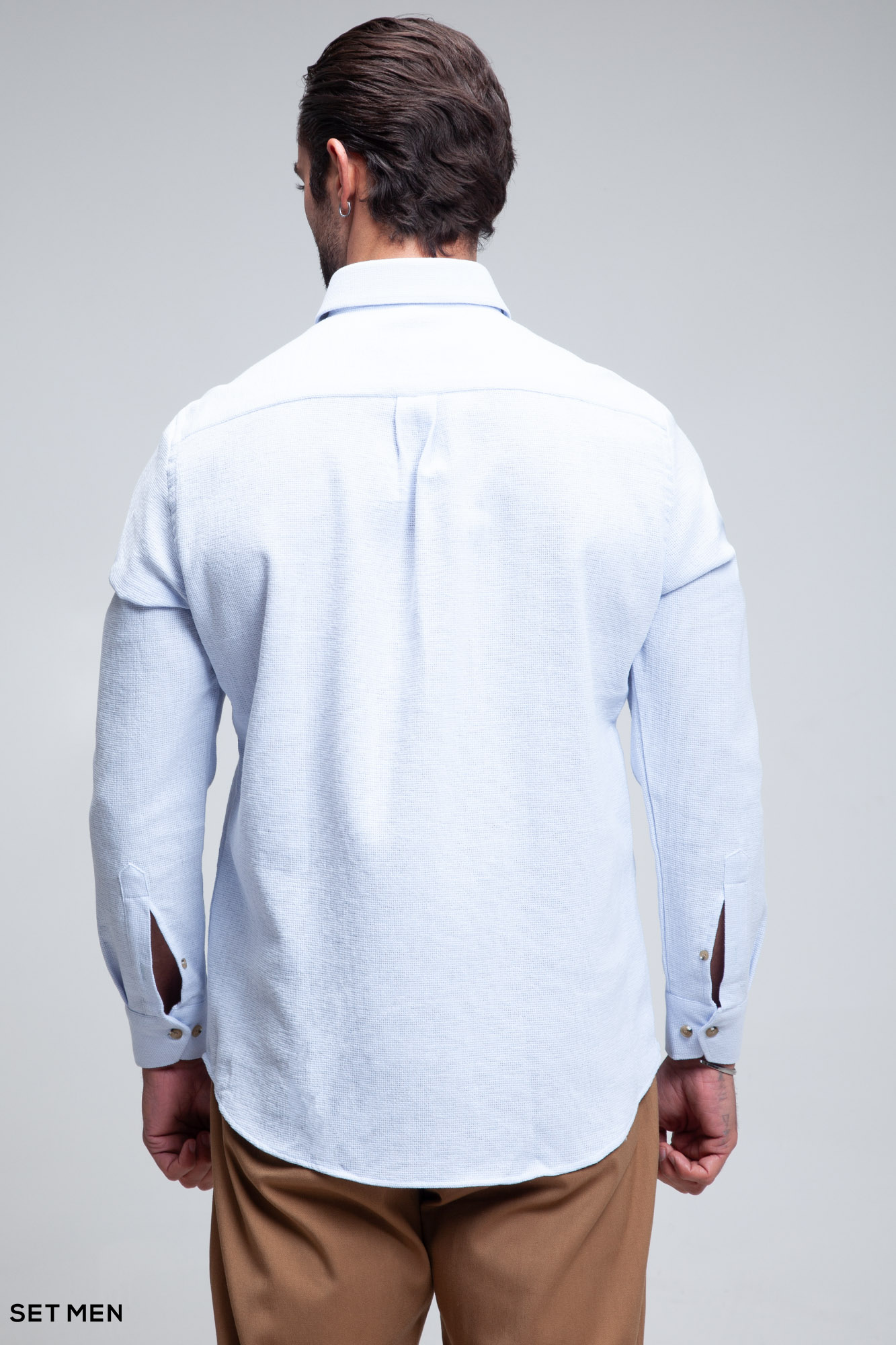 پیراهن مردانه آستین بلند کنفی
