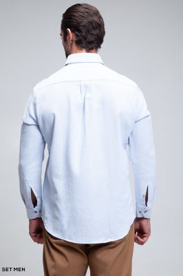 پیراهن مردانه آستین بلند کنفی