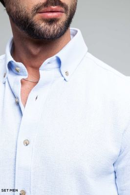 پیراهن مردانه آستین بلند کنفی