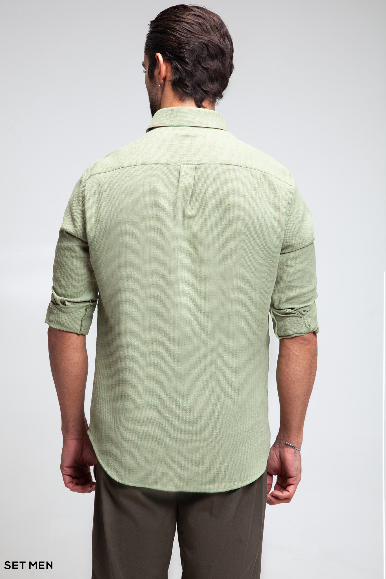 پیراهن مردانه آستین بلند کنفی