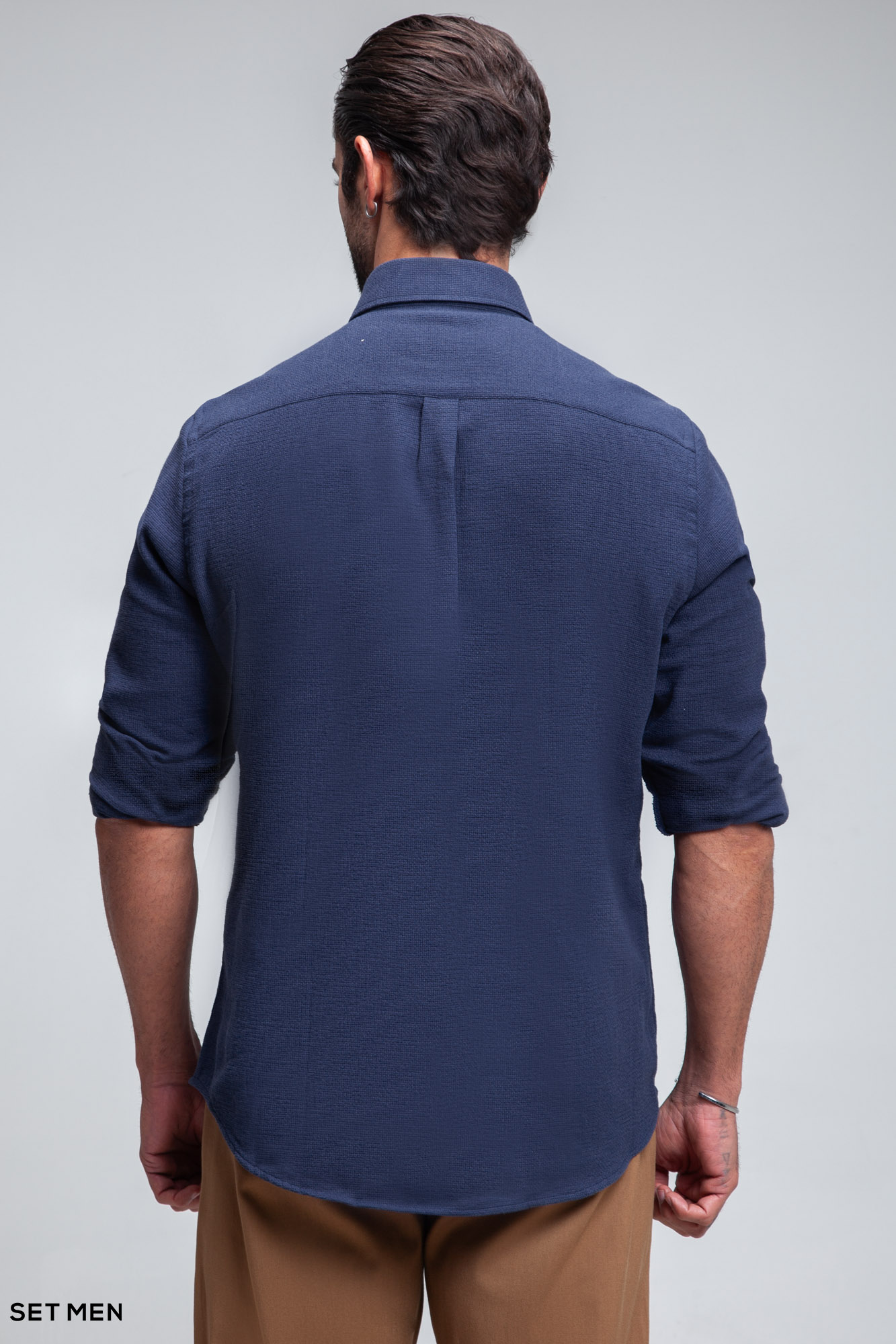 پیراهن مردانه آستین بلند کنفی