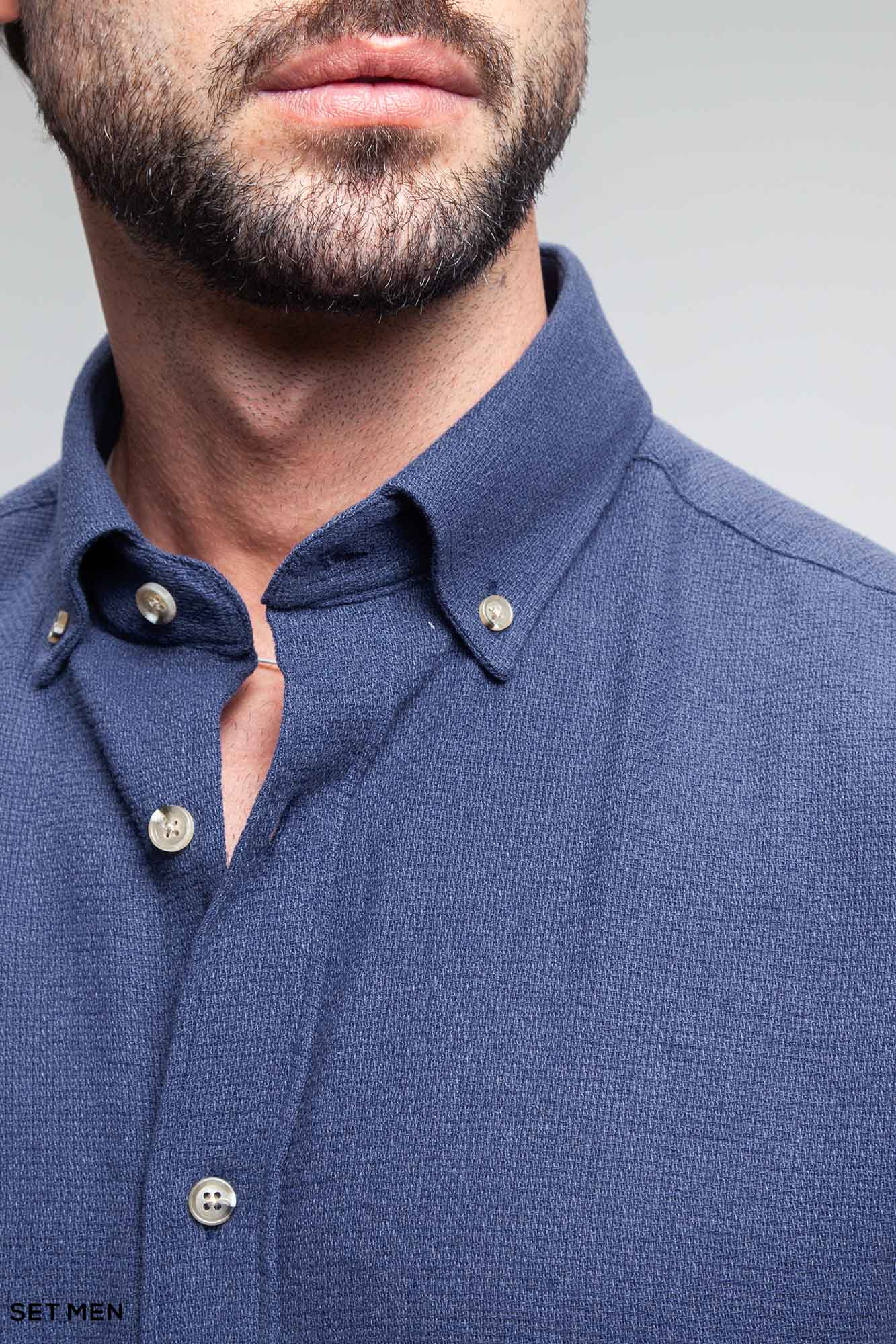 پیراهن مردانه آستین بلند کنفی