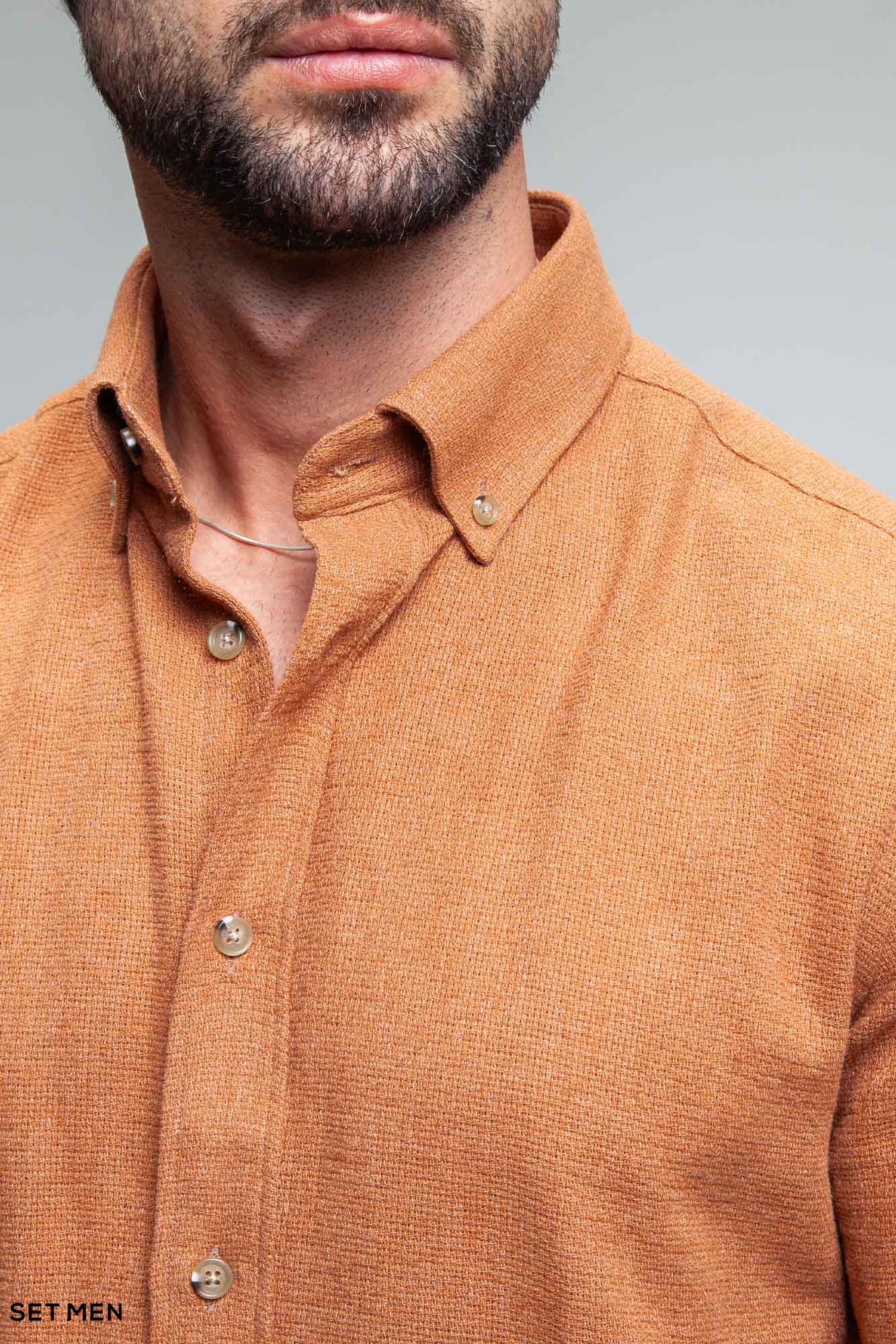 پیراهن مردانه آستین بلند کنفی