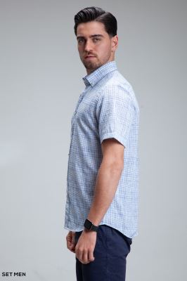 پیراهن مردانه آستین کوتاه لینن