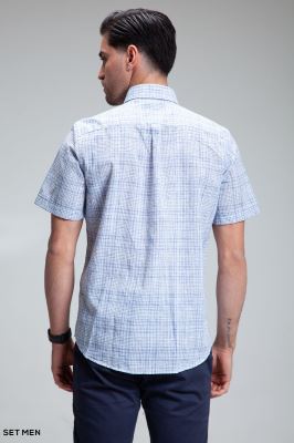 پیراهن مردانه آستین کوتاه لینن