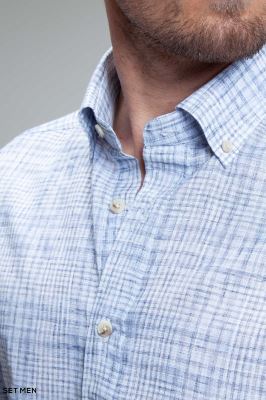 پیراهن مردانه آستین کوتاه لینن