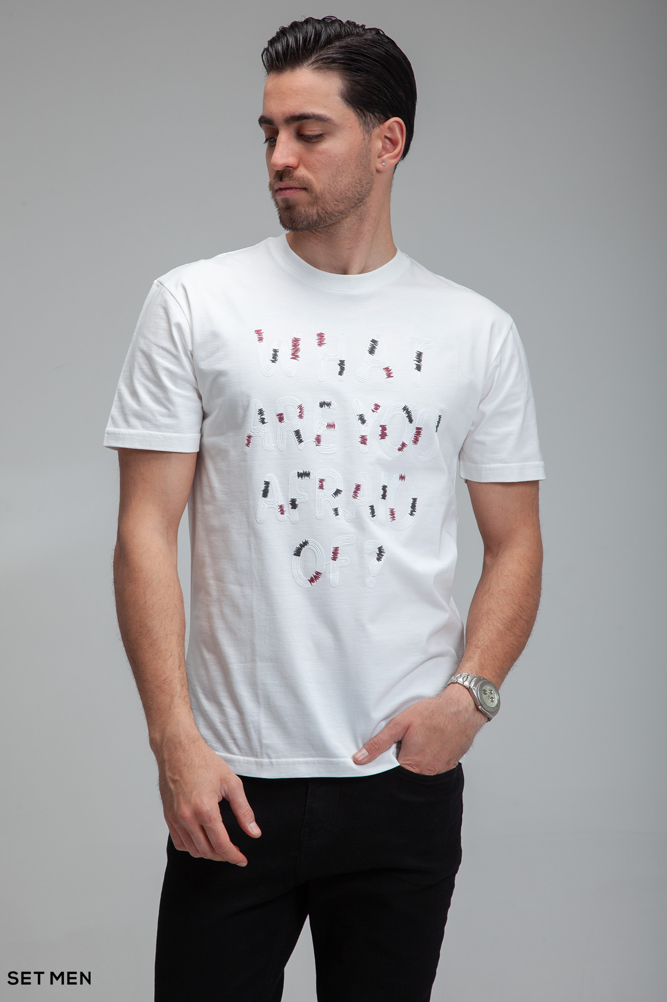 تیشرت چاپی AFRAID