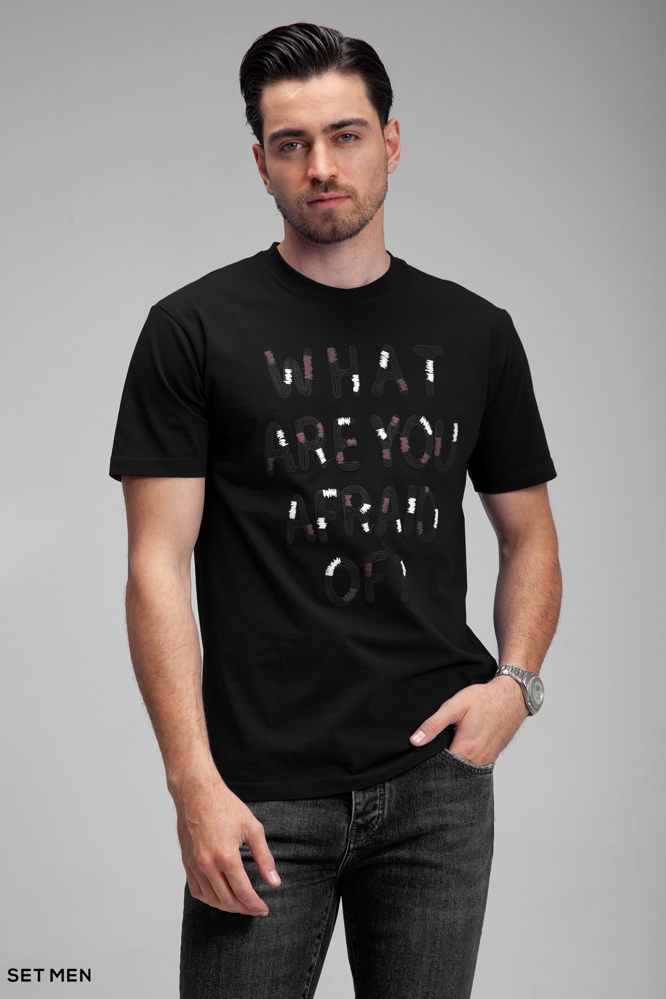 تیشرت چاپی AFRAID