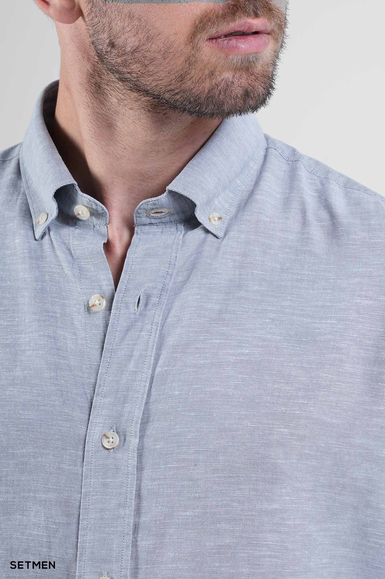 پیراهن مردانه آستین بلند لینن