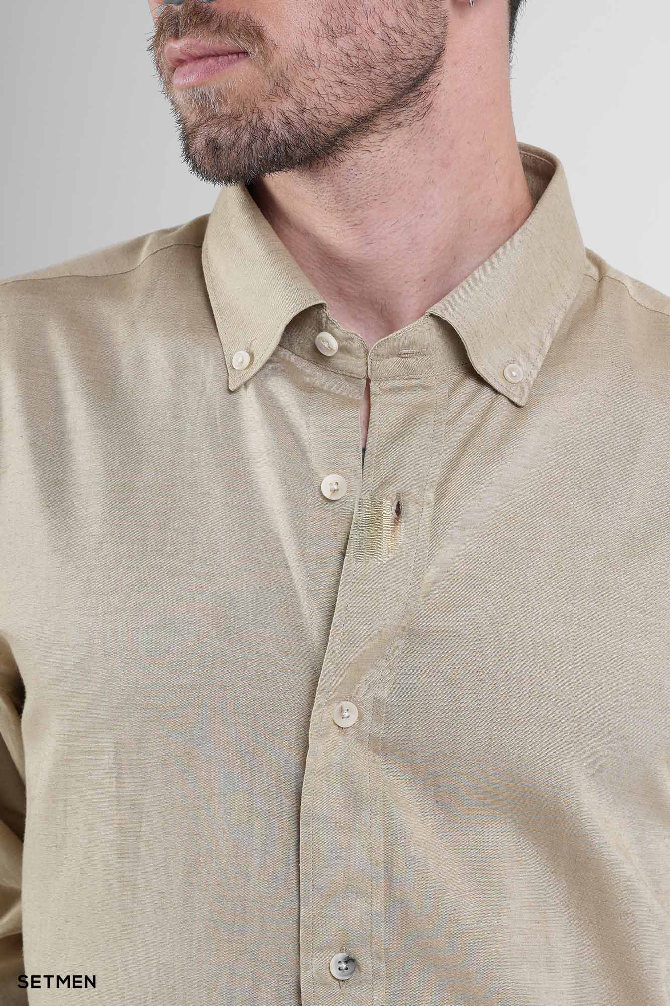 پیراهن مردانه آستین بلند لینن