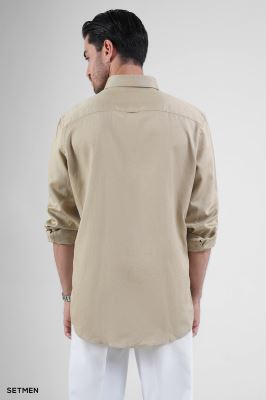 پیراهن مردانه آستین بلند لینن
