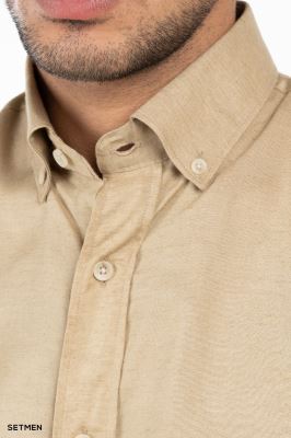 پیراهن مردانه آستین بلند لینن