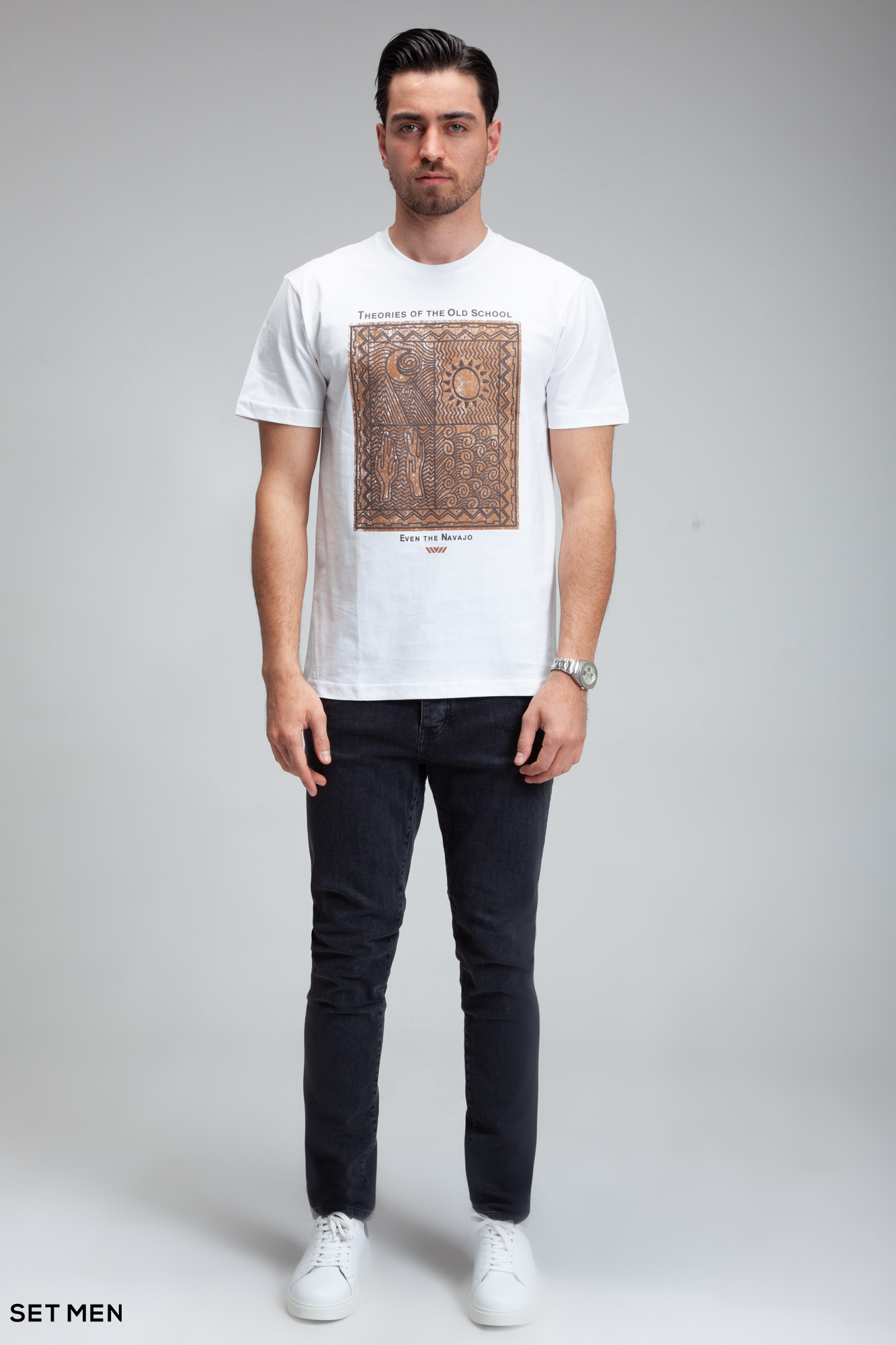 تیشرت یقه گرد چاپی