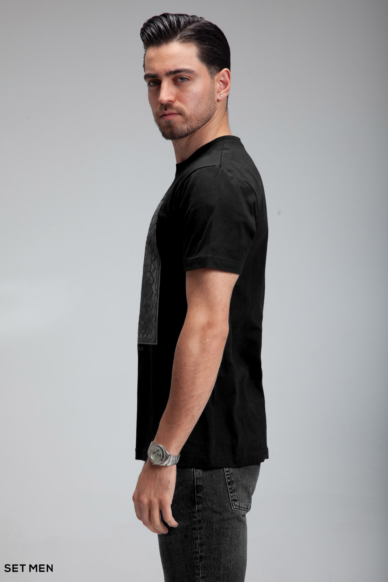 تیشرت یقه گرد چاپی