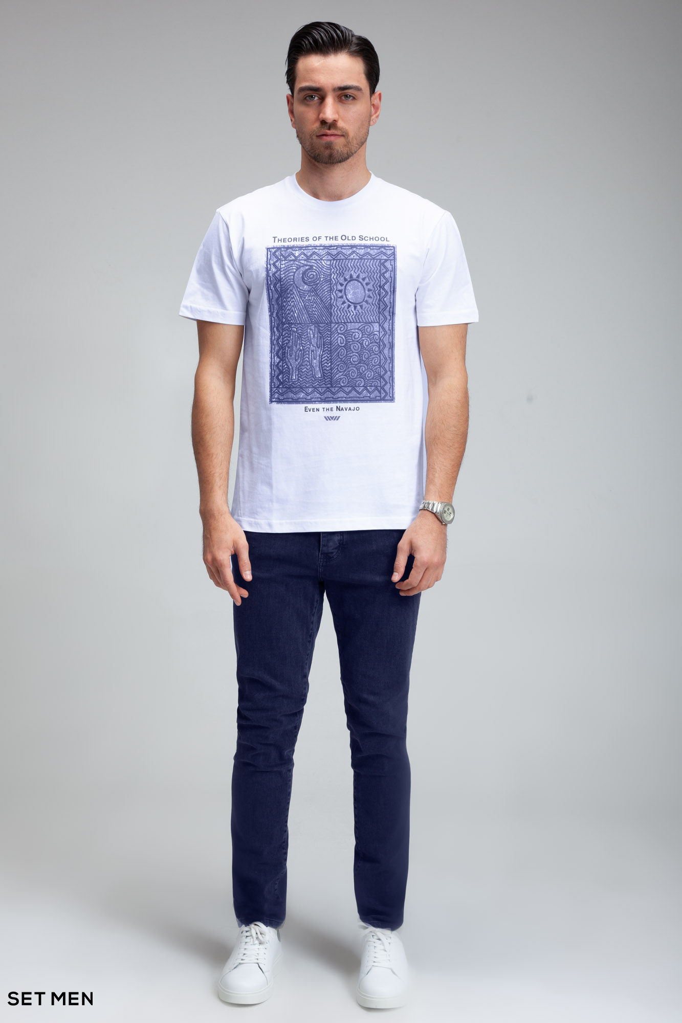 تیشرت یقه گرد چاپی