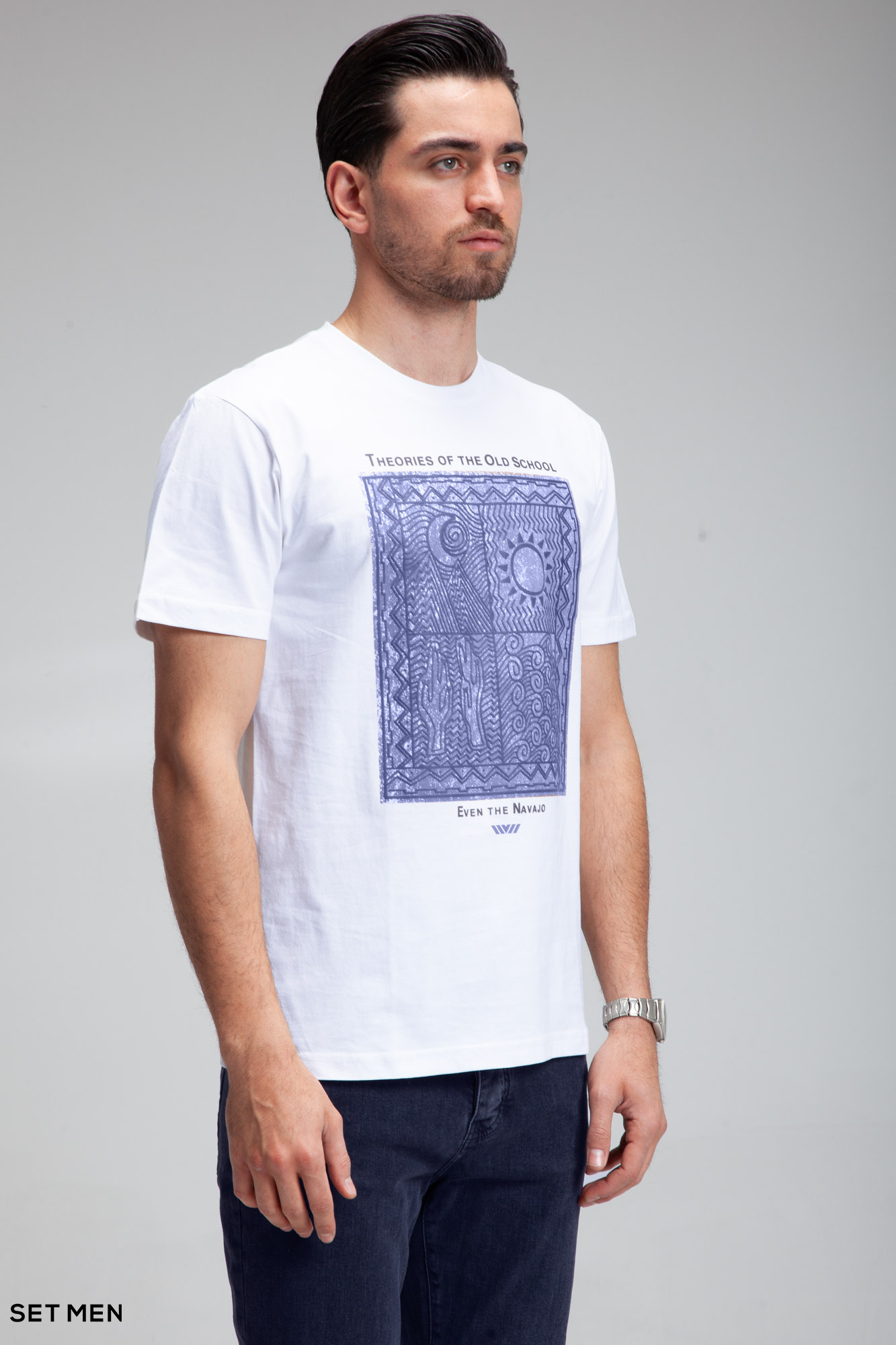 تیشرت یقه گرد چاپی