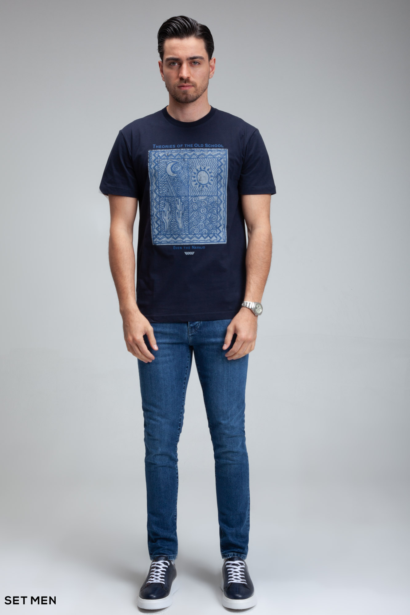 تیشرت یقه گرد چاپی