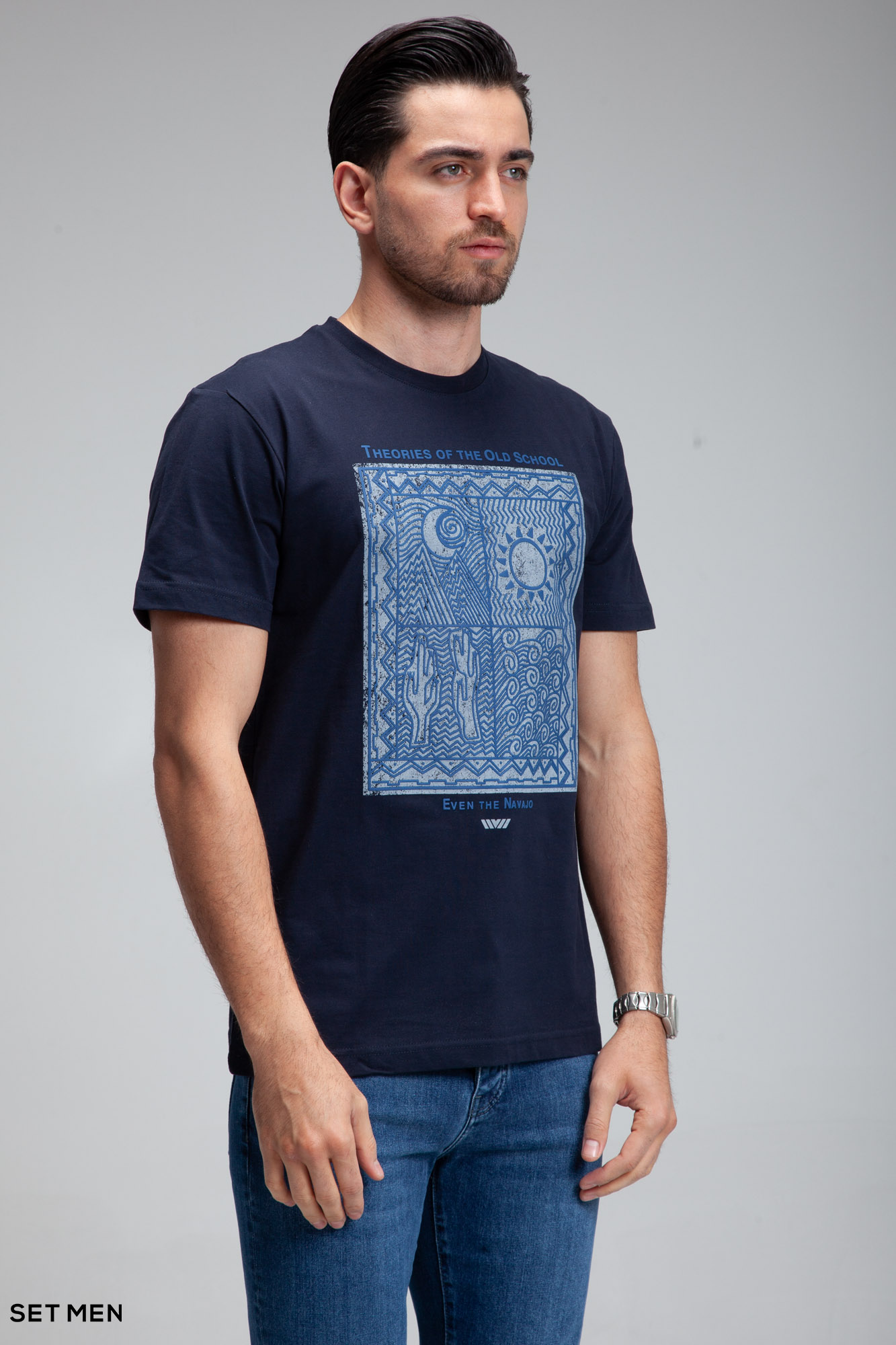 تیشرت یقه گرد چاپی