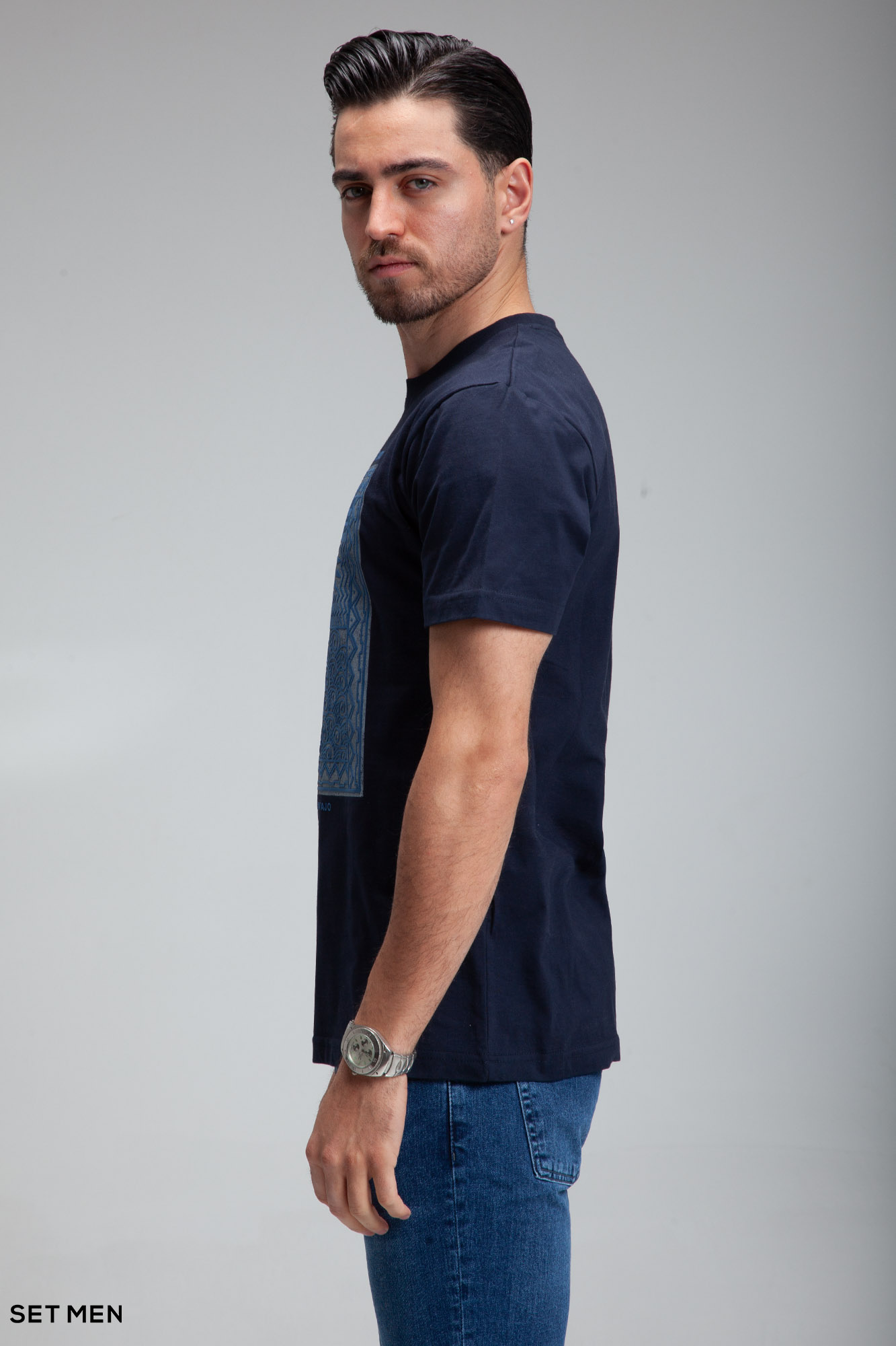 تیشرت یقه گرد چاپی