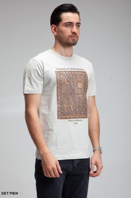 تیشرت یقه گرد چاپی