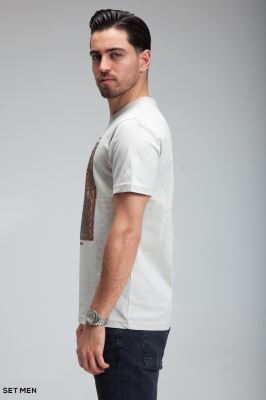 تیشرت یقه گرد چاپی