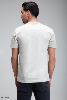 تیشرت یقه گرد چاپی