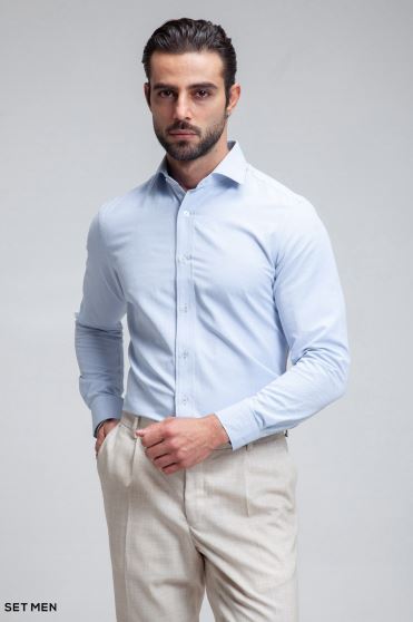 پیراهن مردانه آستین بلند آکسفورد