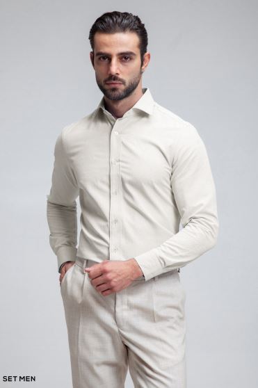 پیراهن مردانه آستین بلند آکسفورد