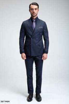 کت و شلوار مردانه شش دکمه دیپلمات