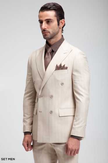 کت و شلوار مردانه شش دکمه دیپلمات