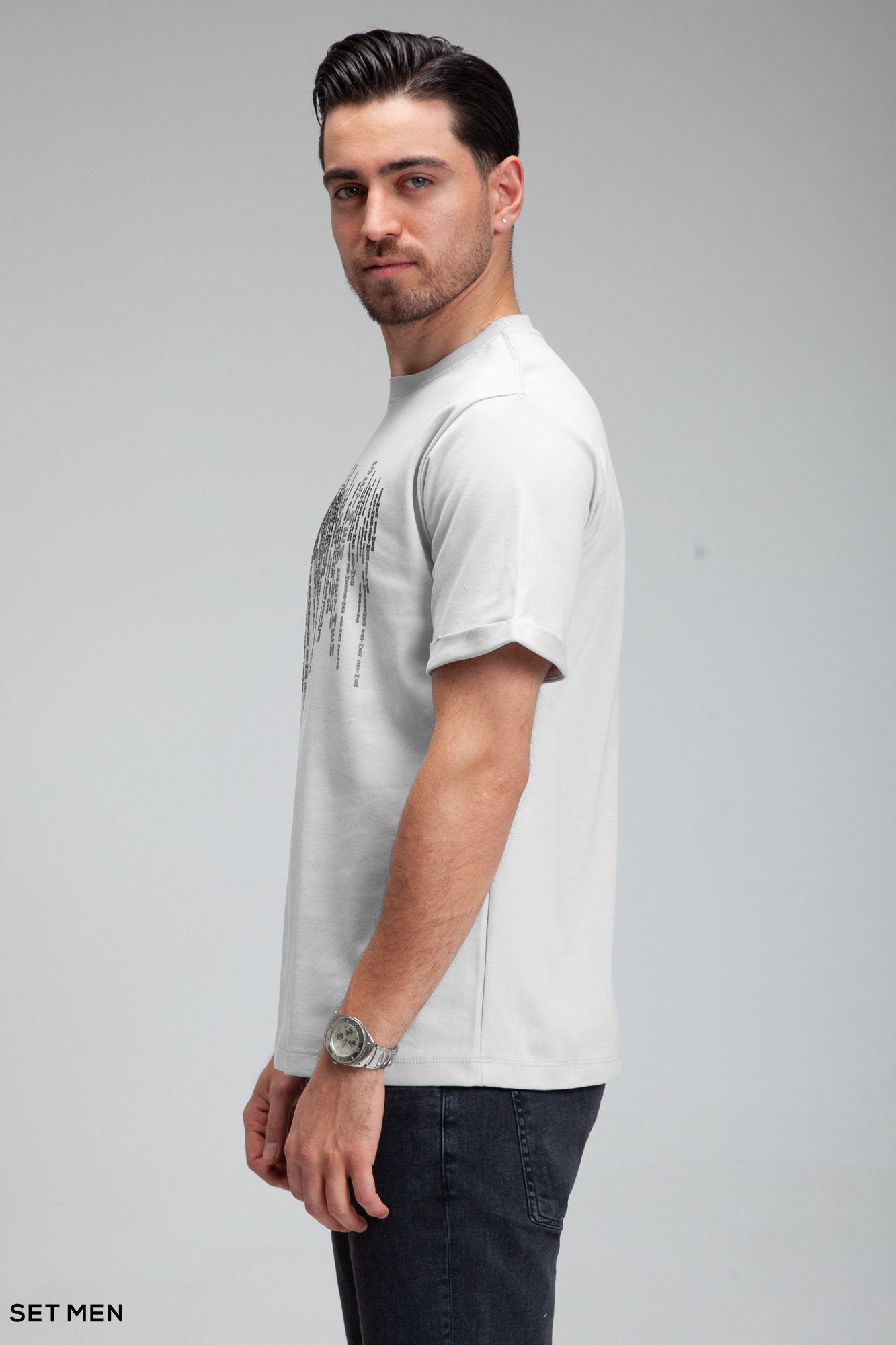 تیشرت یقه گرد ست من GRID