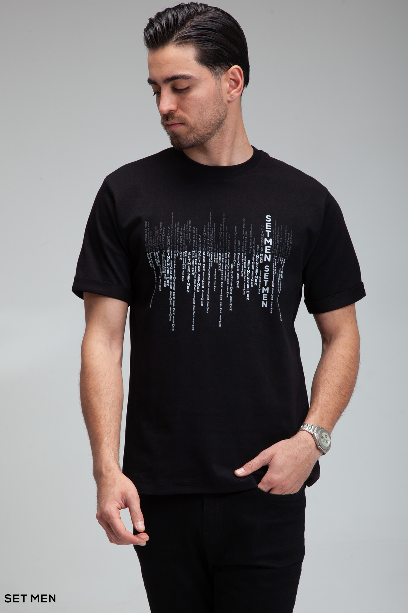 تیشرت یقه گرد ست من GRID