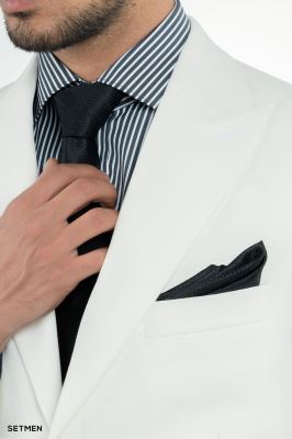 کت تک مردانه نیم آستر دو دکمه یقه ایتالیایی