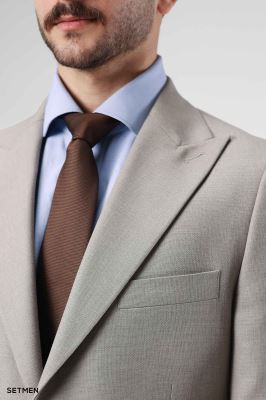 کت تک مردانه نیم آستر دو دکمه یقه ایتالیایی