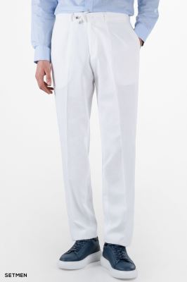 شلوار لینن مردانه کمر کش