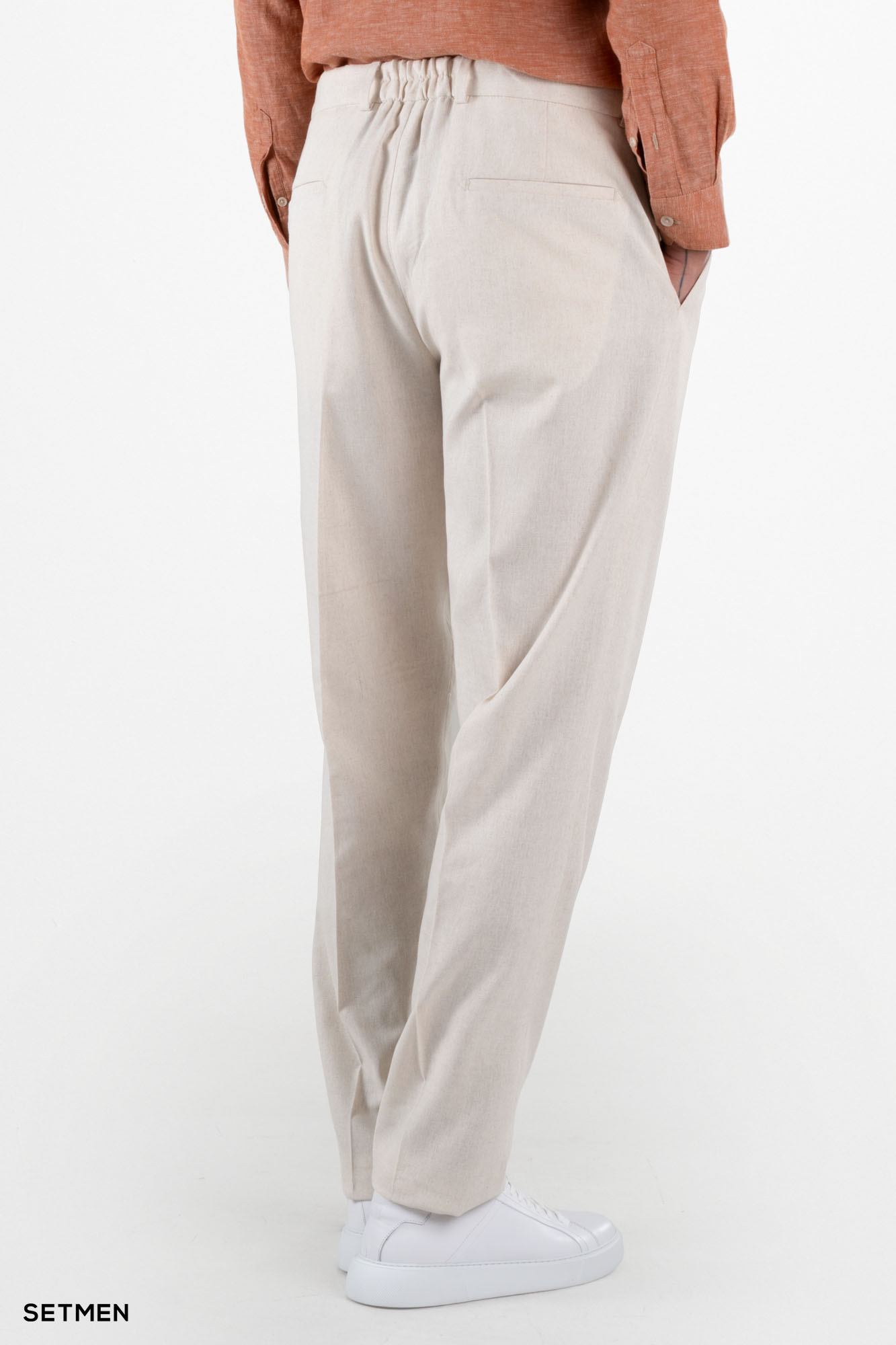 شلوار لینن مردانه کمر کش