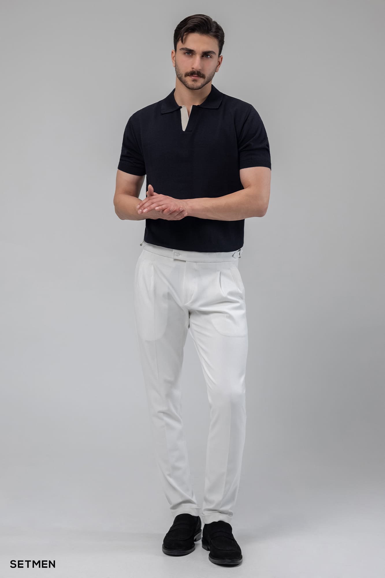 تیشرت یقه هفت بافت اولد مانی