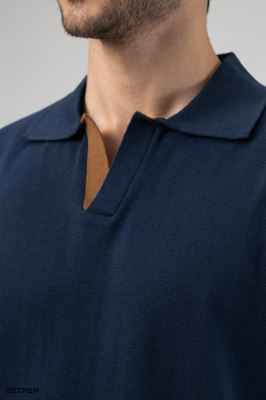 تیشرت یقه هفت بافت اولد مانی