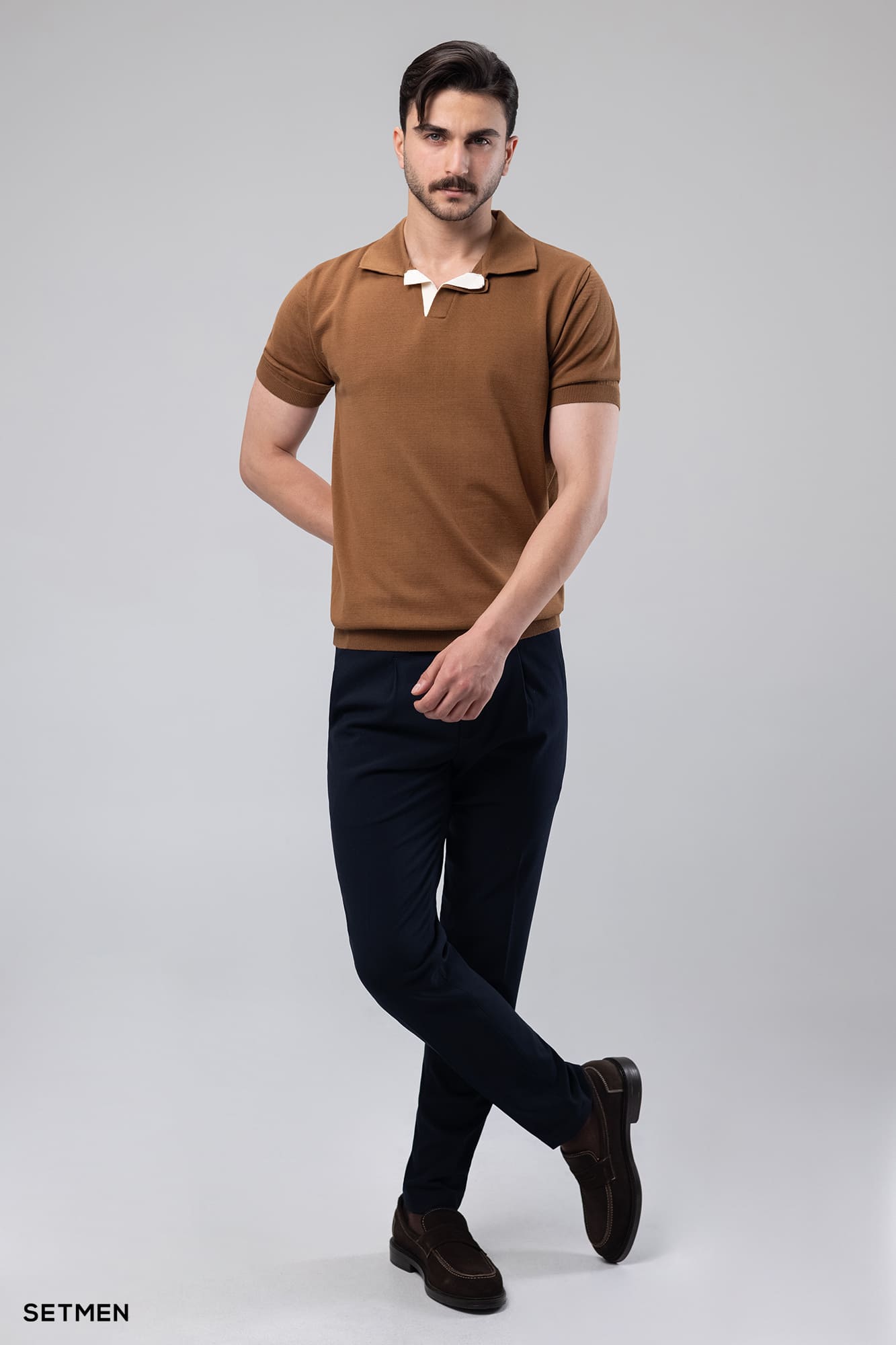 تیشرت یقه هفت بافت اولد مانی