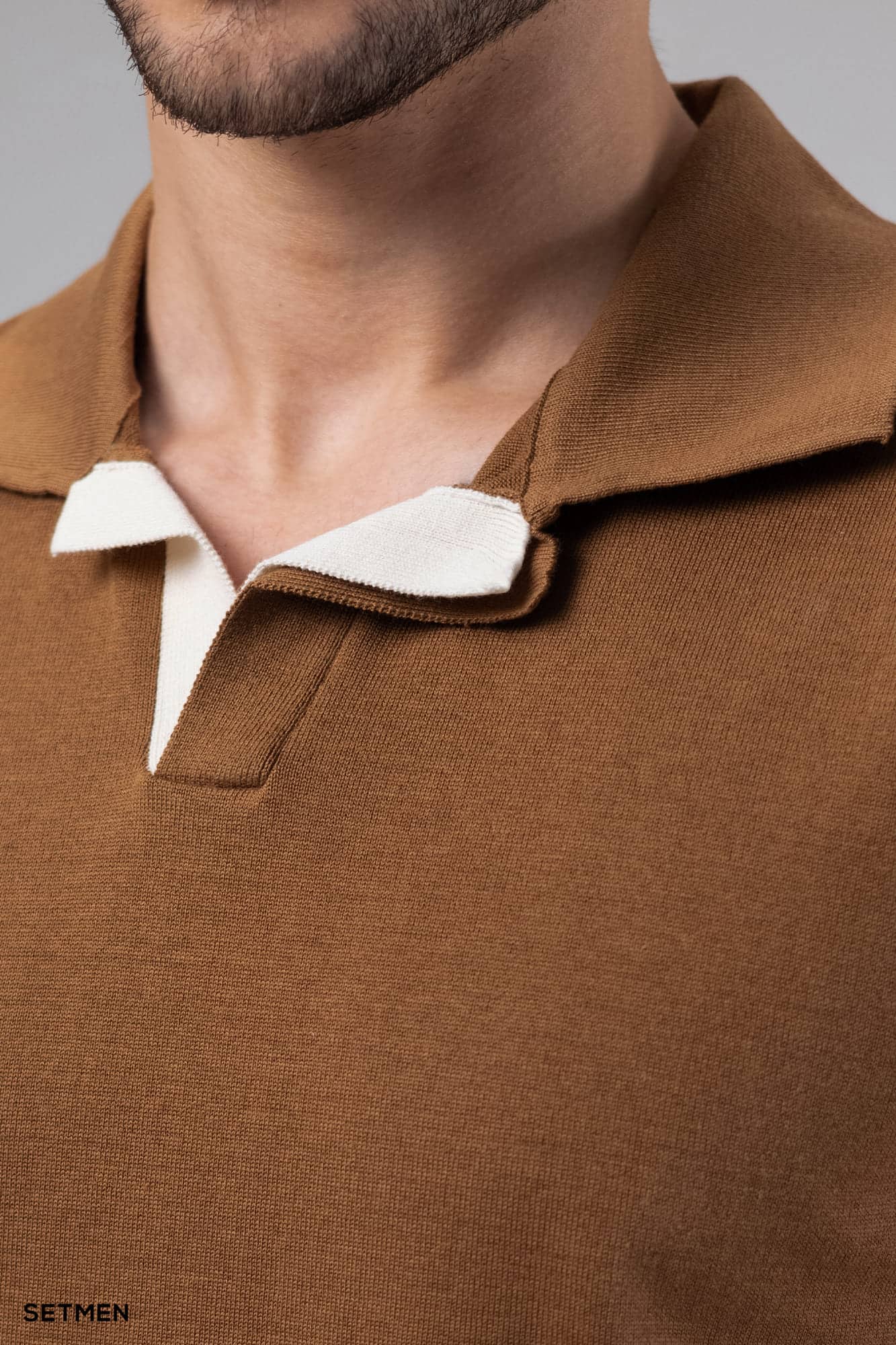 تیشرت یقه هفت بافت اولد مانی