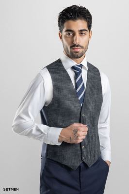 کت و شلوار مردانه سه تکه یقه انگلیسی ژیله دورو