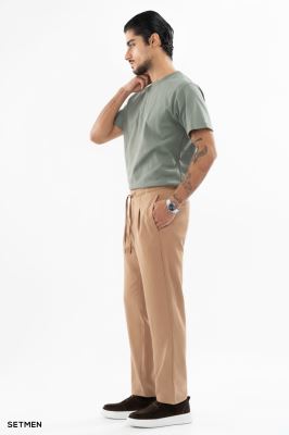 تیشرت مردانه ژاکارد یقه گرد