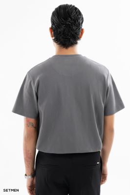 تیشرت مردانه ژاکارد یقه گرد