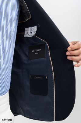 کت تک مردانه یقه انگلیسی