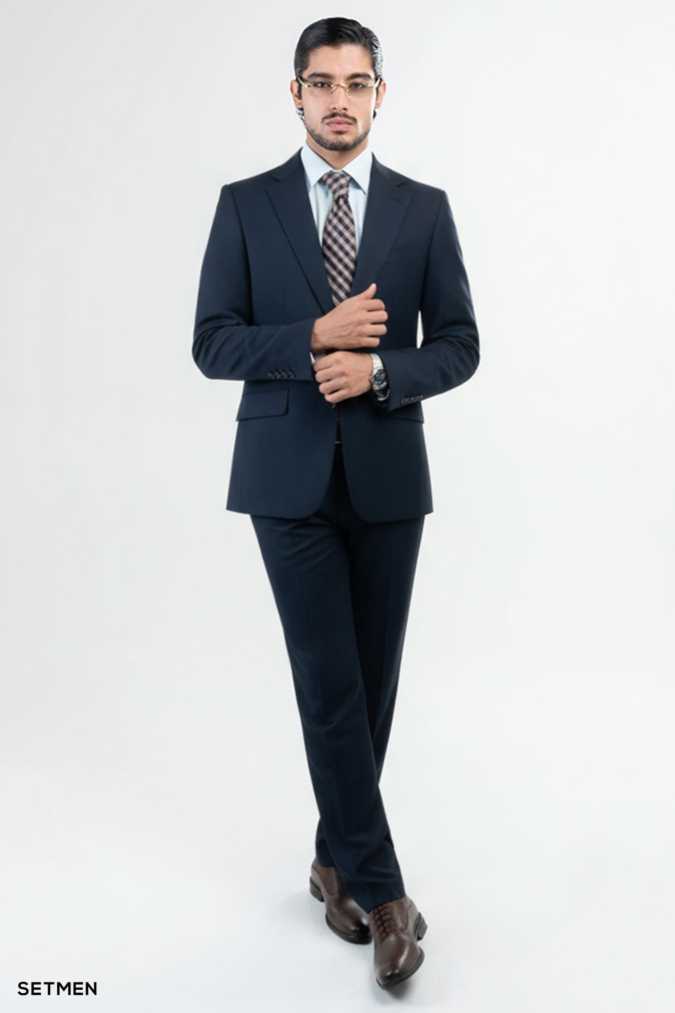 کت و شلوار مردانه دو تکه یقه انگلیسی