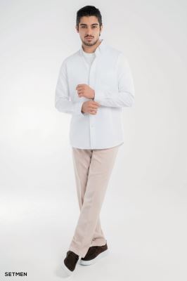 پیراهن مردانه جیب دار کج راه